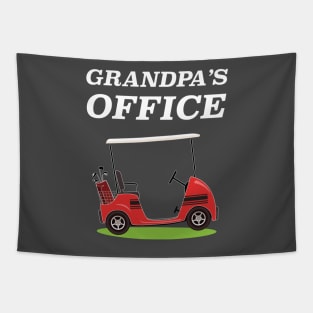 Grandpa's Office Golf Care Retirement Design Tapestry