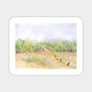 Watercolour Landscape  Australia 2 Magnet