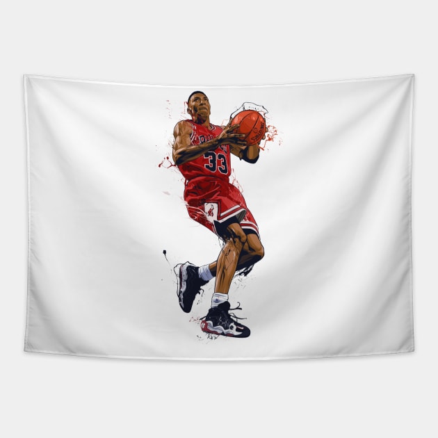 Pippen Tapestry by bikonatics