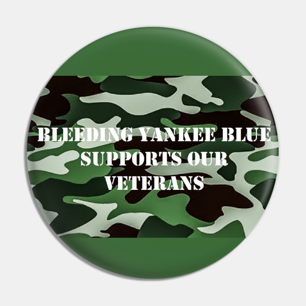 BYB Supports Veterans Design Pin by Bleeding Yankee Blue