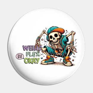 Hip Hop Skeleton Pin