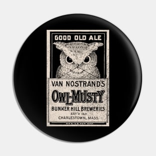Owl-Musty Ale (variant) Pin