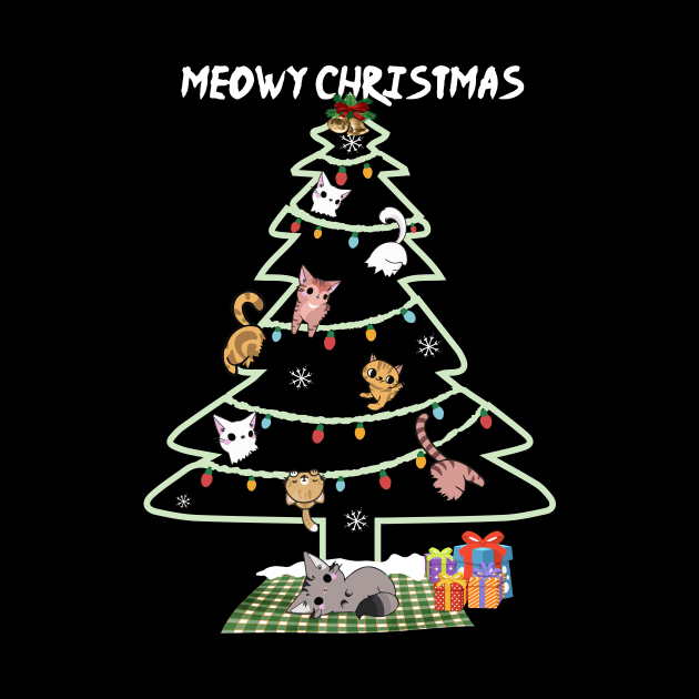 Merry Catmas Funny Cat Mom Cat Dad Christmas Cat by igybcrew