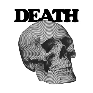 DEATH: Monochrome Skull Streetwear T-Shirt