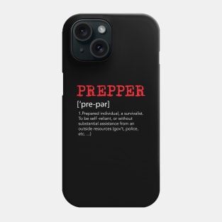 Prepper Prepping Survivalist and Survival Kit Gasmask Phone Case