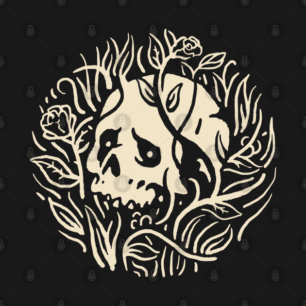 Skull in the Grass by machmigo