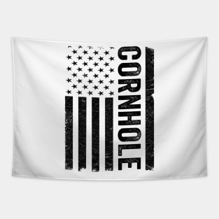 US American Flag Corn Hole Bean Bag Toss Player Cornhole Tapestry