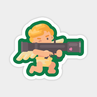 Cupid with a Bazooka Magnet