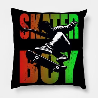 Bold Skater Boy Action Pillow