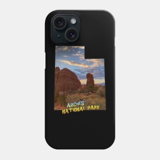 Utah Outline (Arches National Park) Phone Case