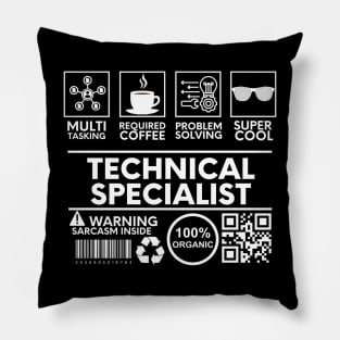 Technical Specialist black Pillow