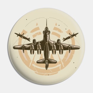 A warplane Pin