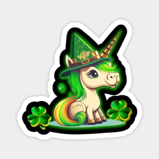 Cute and Funny St Patrick’s Day Unicorn Design Lepricorn Magnet