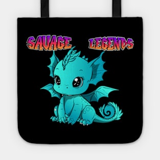 savage legends cute dragon Tote