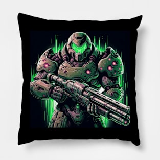Doom Guy Jacked Pillow