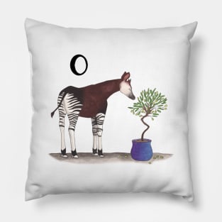 O is for Okapi Pillow