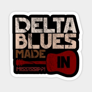 Mississippi delta blues vintage music festival distressed Magnet