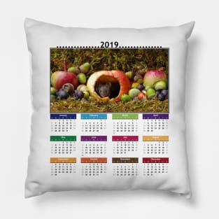 cute mouse 2019 Calendar Pillow