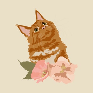 Ginger Orange Cat T-Shirt