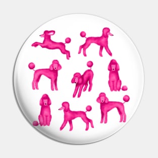 Pink Poodles Pin