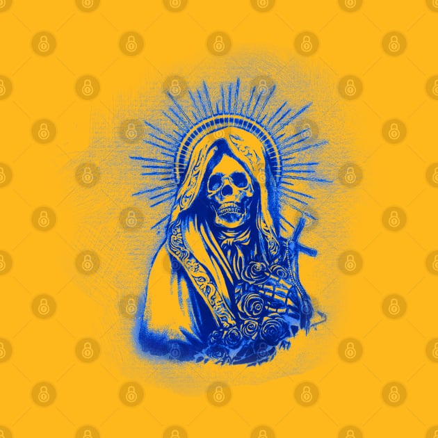 Santa Muerte Pen Sketch by Blind Man Studio