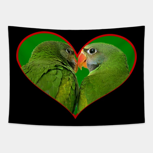 birds in heart Tapestry by Gynstyle