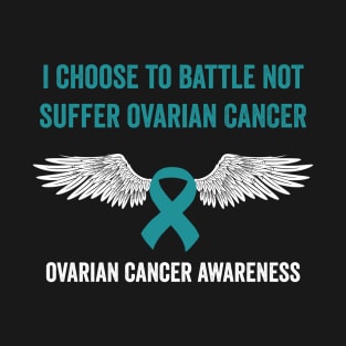 ovarian cancer warrior - teal ribbon awareness month - gynecological cancer T-Shirt