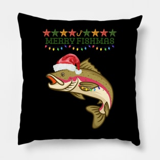 Merry Fishmas Pillow