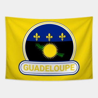 Guadeloupe Country Badge - Guadeloupe Flag Tapestry