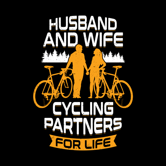 Husband And Wife Cycling Partners For Life by Dolde08