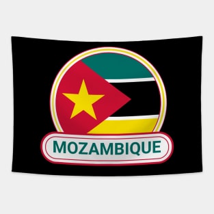 Mozambique Country Badge - Mozambique Flag Tapestry