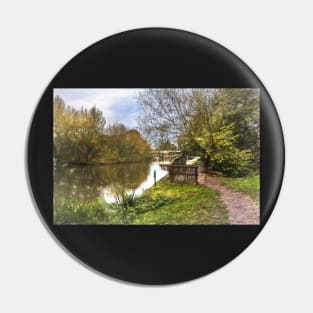 The Thames Path at Goring Digital Art Pin