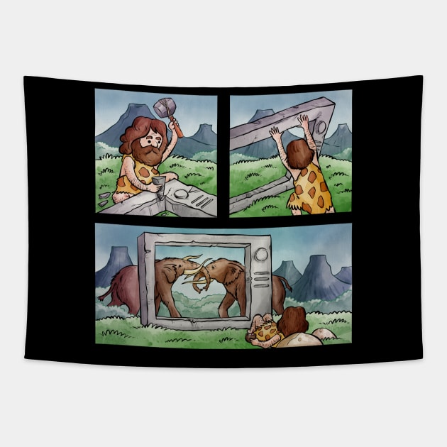 Primitive Entertainment Tapestry by salihgonenli