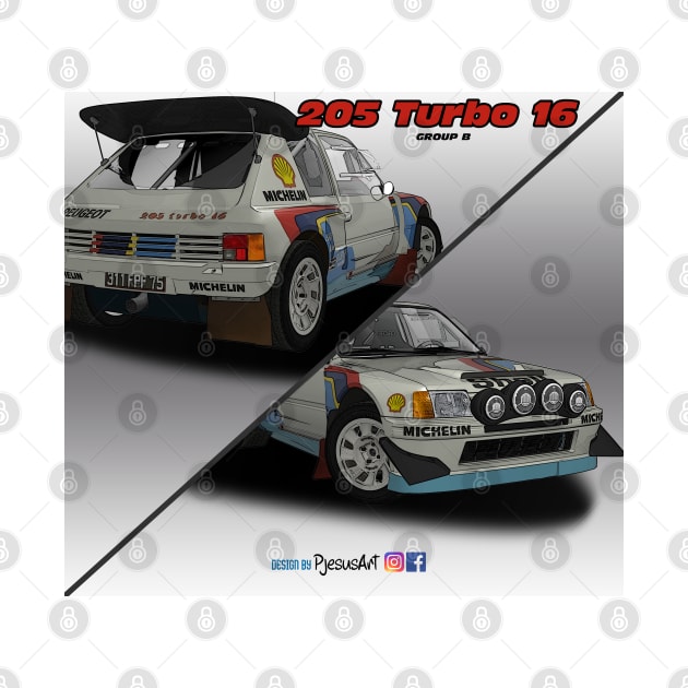 205 T16 Evo2 Group B by PjesusArt