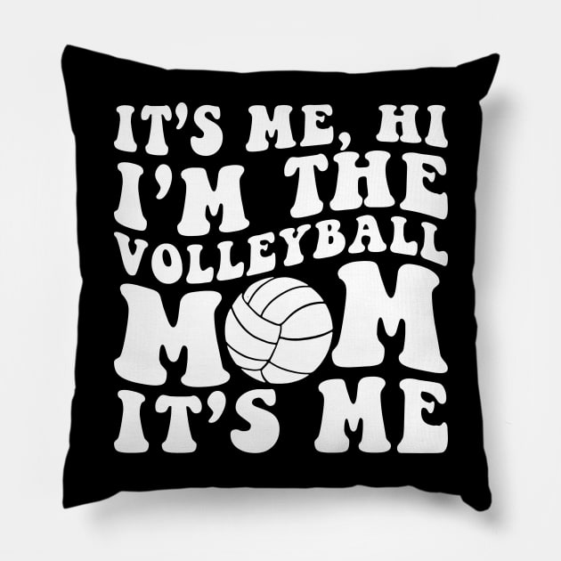Volleyball Mom Pillow by unaffectedmoor
