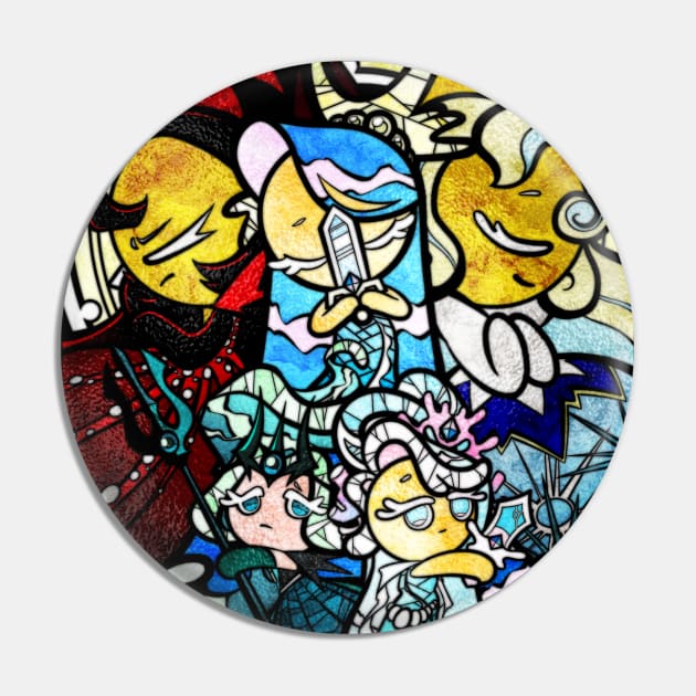 Sea fairy and moonlight - stained glass cookie run mural Pin by Quimser