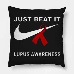 Just Beat It - Lupus Awareness Pillow