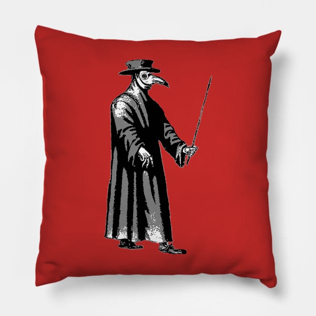 Plague Doctor Pillow by childofthecorn