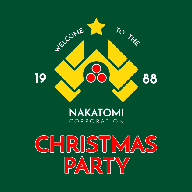 Nakatomi Corp Christmas Party 1988 T-Shirt by dumbshirts