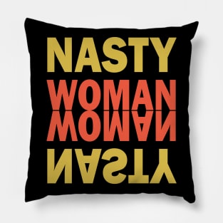 Nasty Woman Cute Retro vintage Tee Pillow
