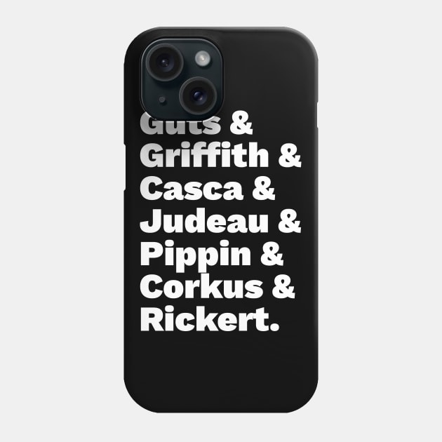 The Band of the Hawk list Phone Case by LanfaTees