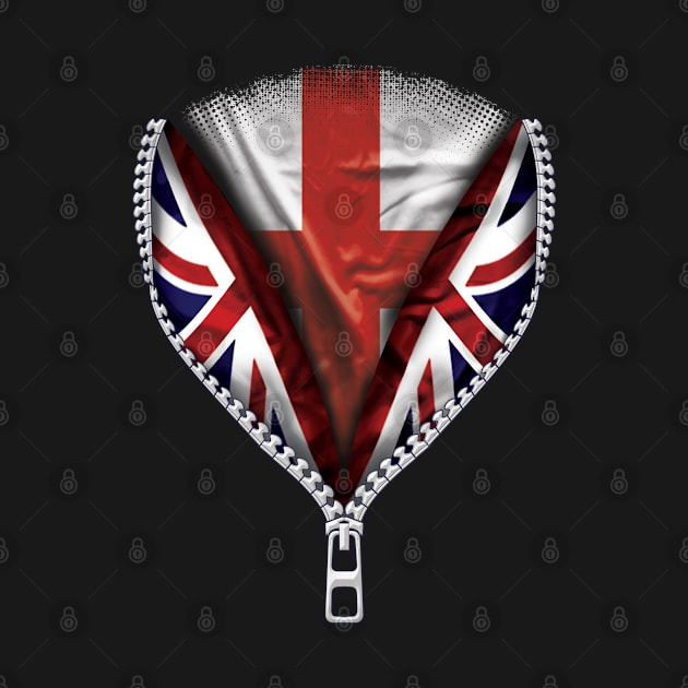 English Flag  England Flag zipped British Flag - Gift for English From England by Country Flags