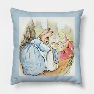 Mrs. Rabbit Tells Peter to Behave - Beatrix Potter Pillow