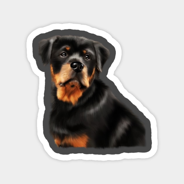 Rottweiler Dog, Dog Lover Magnet by dukito