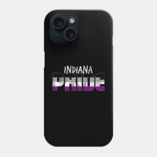 Indiana Pride Asexual Flag Phone Case by wheedesign