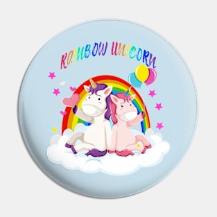 Rainbow Unicorn Pin