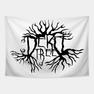 Black Metal Deku Tree Logo Tapestry