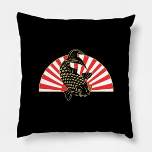 Koi Fish - Japanese Sunset Pillow