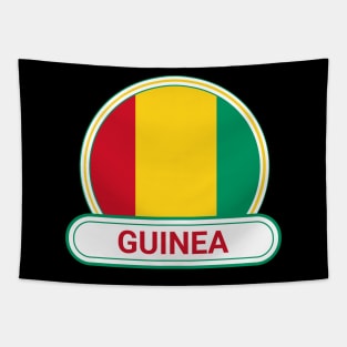 Guinea Country Badge - Guinea Flag Tapestry