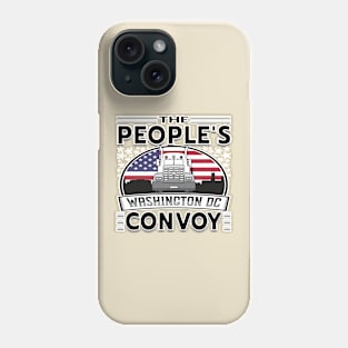 PEOPLES CONVOY TO DC IN THE USA WITH FLAG GIFTS Phone Case